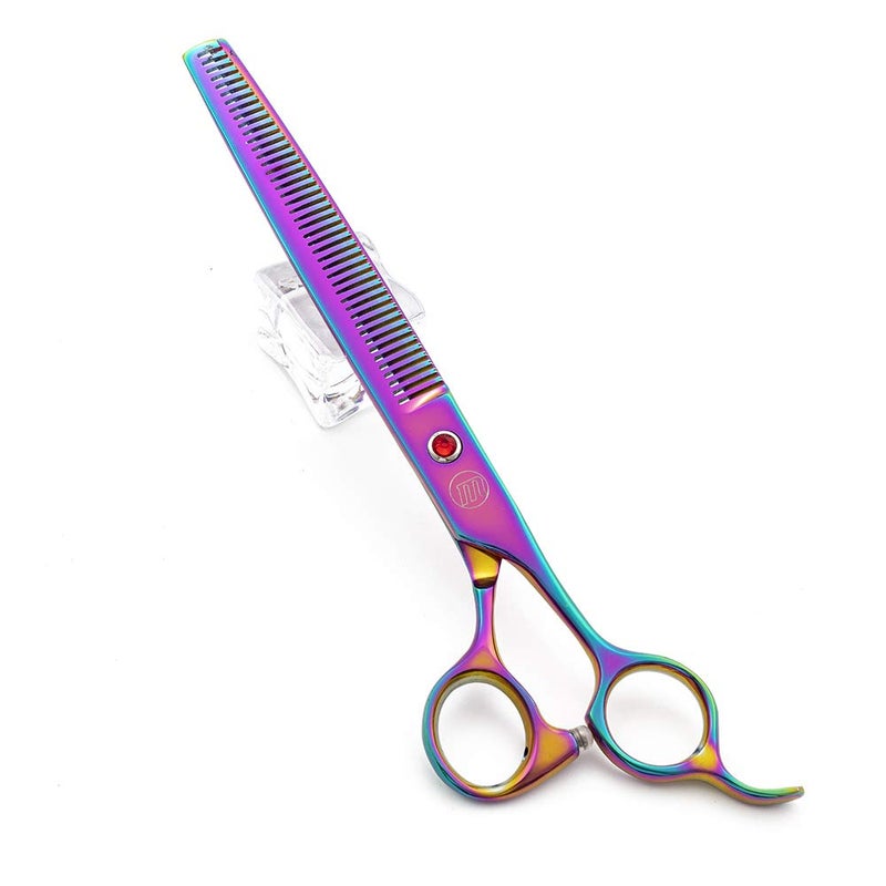 Moontay Professional 8.0" Dog Grooming Scissors Set, 4-pieces Straight, Upward Curved, Downward Curved, Thinning/Blending Shears for Dog, Cat and Pets, JP Stainless Steel, Multicolour - Image 4
